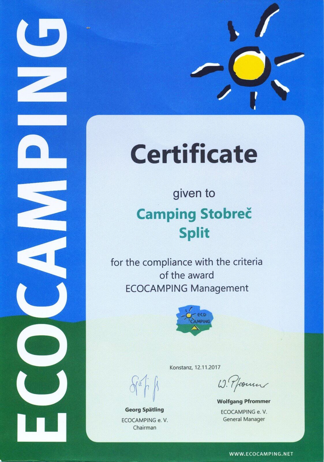 Ecology - Camping Stobreč Split